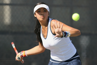 Palisades High's Jessie Corneli has moved into the third round of the City Individual singles tournament.